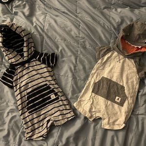 2  Carter’s Rompers. 9 Months.